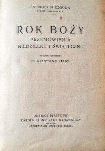 Rok Boży. Przemówienia niedzielne i świąteczne.